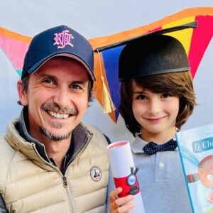 Arnaud Tsamère et son fils Albert sur Instagram. Le 24 juin 2021.