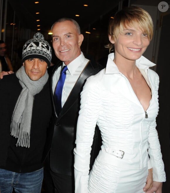 Saïd Taghmaoui, Jean-Claude Jitrois et Sarah Marshall à la soirée de lancement des soldes d'hiver, à l'Hôtel Westin, à Paris. 5 janvier 2009