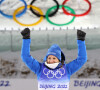 Anais Chevalier-Bouchet (argent) - Les médaillés du Biathlon 15km femme aux Jeux Olympiques d'Hiver de Pékin 2022, le 7 février 2022.