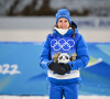 Anais Chevalier-Bouchet médaille d'argent en biathlon aux Jeux olympiques de Pékin le 8 février 2022. (Xinhua/Guo Cheng)
