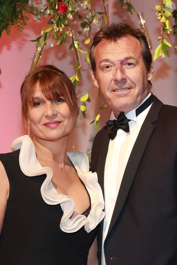 Semi- Exclusif - Jean-Luc Reichmann et sa femme Nathalie - Gala du 75ème Grand Prix de Monaco le 28 mai 2017. © Claudia Albuquerque/Bestimage 