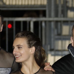 Exclusif - Guillaume Cizeron, Gabriella Papadakis, le prince Albert II de Monaco - Soirée de gala du championnat de patinage artistique à la patinoire du Port Hercule à Monaco le 29 février 2020. © Claudia Albuquerque/Bestimage