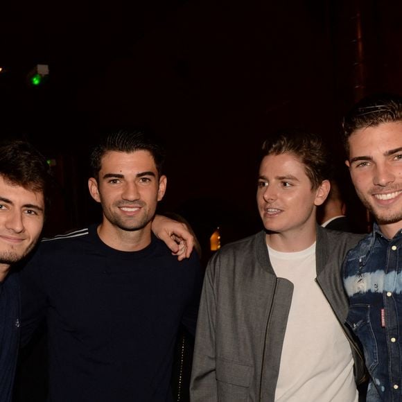 Semi-Exclusif - Enzo Zidane, Luca Zidane et des amis - A l'occasion des 20 ans de la victoire de l'équipe de France, les bleus 98 se sont rendus à un dîner organisé au Buddha Bar avec tous les joueurs et leur famille le 11 juin 2018. © Rachid Bellak/Bestimage