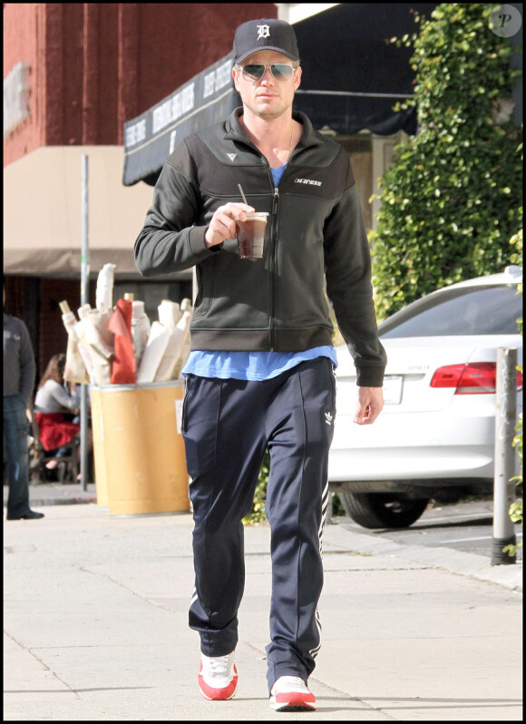 Eric Dane se rend à son club de gym à Los Angeles le 8 janvier 2010