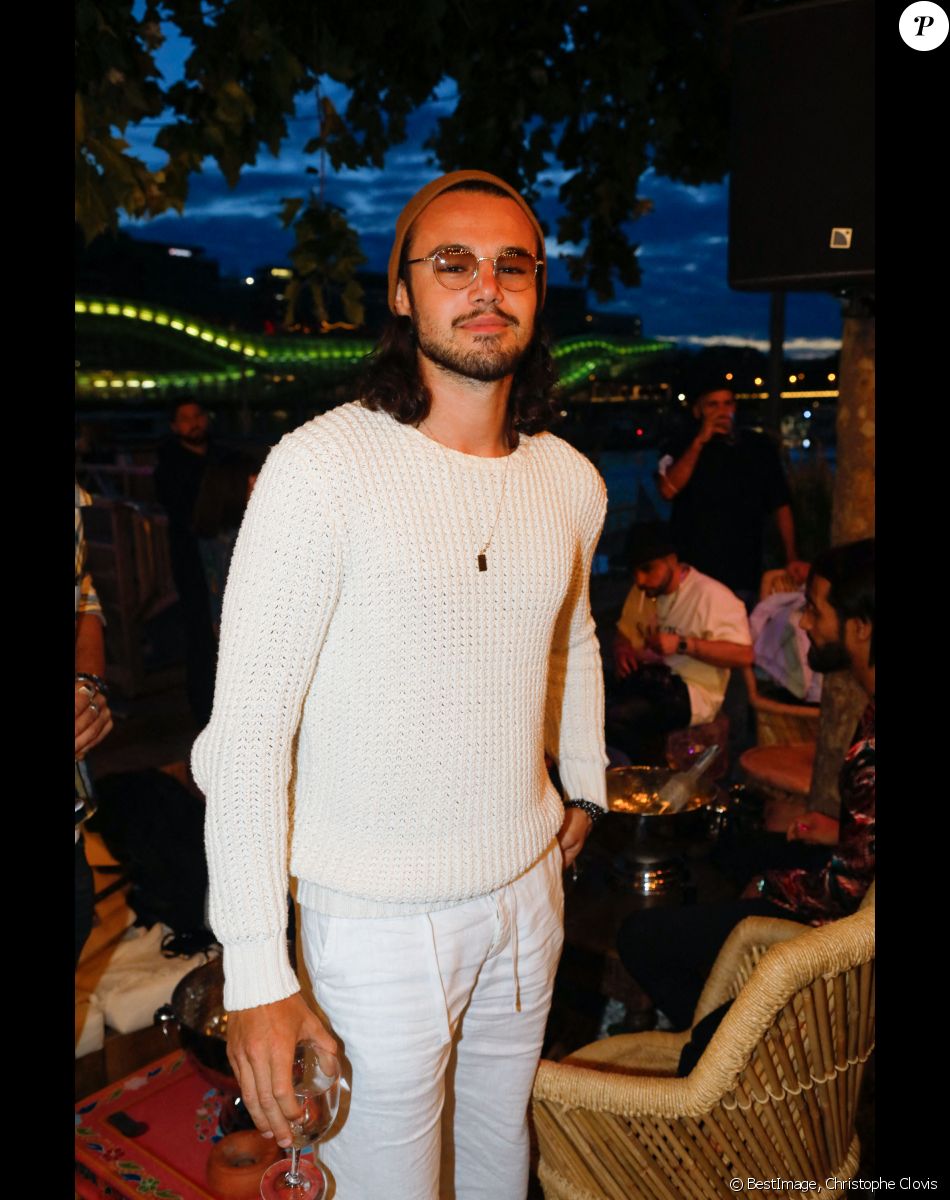 Exclusif - Anthony Colette lors de la soirée qui se tenait sur la terrasse éphémère "Barbanegra" à Paris, le 6 juillet 2021. © Christophe Clovis/Bestimage