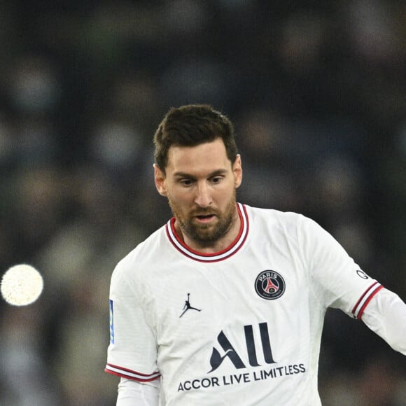 Lionel Messi (PSG) - Match de Ligue 1 Uber Eats "PSG - Rennes (1-0)" au Parc des Princes. Paris, le 11 février 2022.