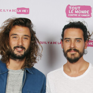 Exclusif - Les Frero Delavega (Jérémy Frérot et Florian Delavega) - Photocall de l'enregistrement de l'émission "Tout le monde chante contre le cancer, les stars relèvent le défi" à l'Olympia, qui sera diffusée le 22 décembre sur W9. Le 6 décembre 2016 © Guignebourg-Perusseau / Bestimage 
