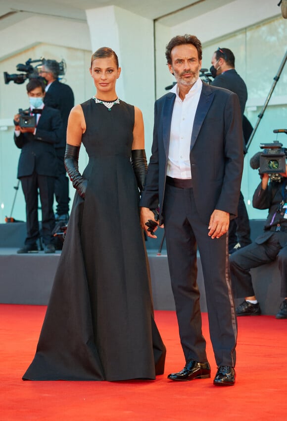 Anthony Delon  et sa compagne Sveva Alviti lors de la cérémonie d'ouverture de la 77ème édition du festival international du film de Venise (Mostra) le 2 septembre 2020.