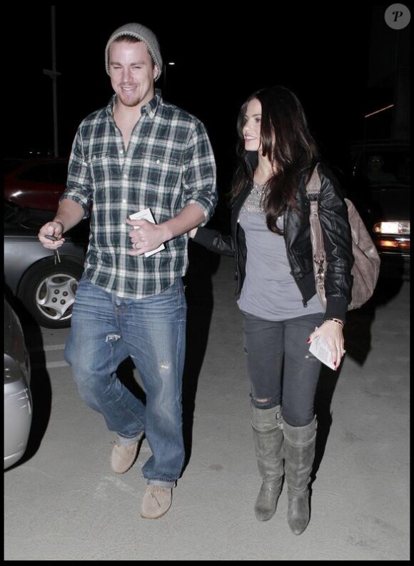 Channing Tatum et sa femme Jenna Dewan sont allés voir Nine au cinéma à Hollywood le 2 janvier 2010