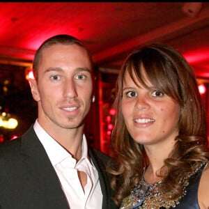 Laure Manadou et Frederick Bousquet au gala de la mode au pavillon d'Armenonville.