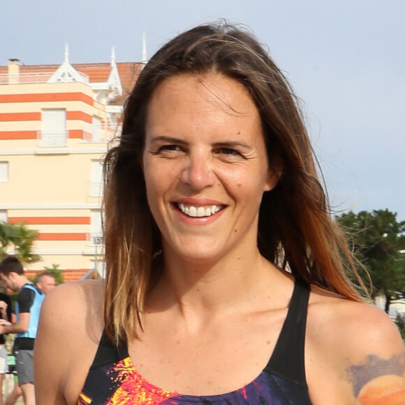 Exclusif - Laure Manaudou - La championne de natation L.Manaudou organise et lance la 1er édition de sa course, la "Swimrun" à Arcachon, France. © Patrick Bernard/Bestimage