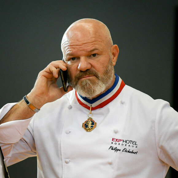 Philippe Etchebest préside le salon français de la restauration "Expotel" à Bordeaux. © Patrick Bernard/ Bestimage