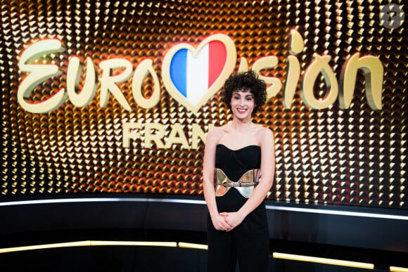 Barbara Pravi dans l'émission "Eurovision France, c'est vous qui décidez". © Tiziano da Silva / Pierre Perusseau