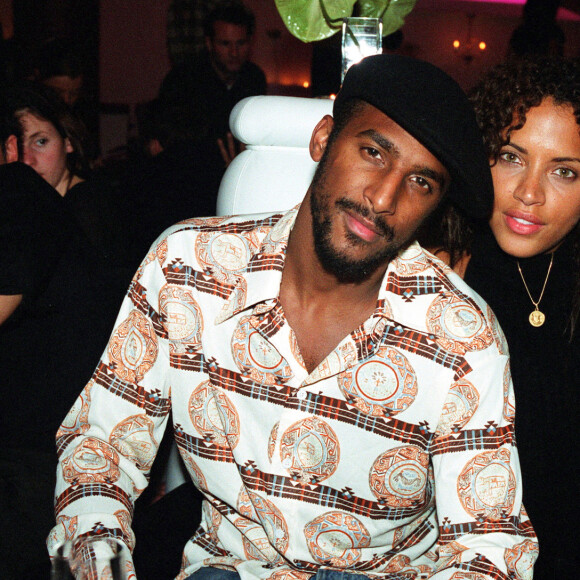 Stomu Bugsy et Noémie Lenoir à l'inauguration de la Suite Guetta à Paris