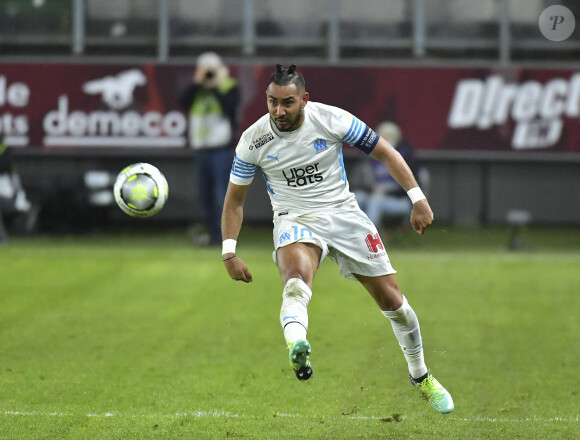 Dimitri Payet (OM) - Match de Ligue 1 Uber Eats "Metz - Marseille (1-2)" au stade Saint-Symphorien, le 13 février 2022.