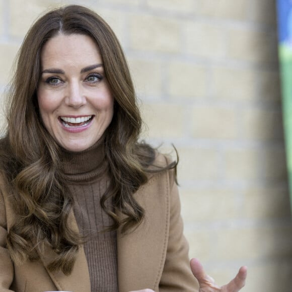 Le prince William, duc de Cambridge, et Catherine (Kate) Middleton, duchesse de Cambridge, lors d'une visite à l'hôpital communautaire de Clitheroe, dans le Lancashire Clitheroe, le 20 janvier 2022. 