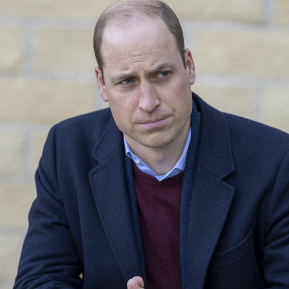 Le prince William, duc de Cambridge, et Catherine (Kate) Middleton, duchesse de Cambridge, lors d'une visite à l'hôpital communautaire de Clitheroe, dans le Lancashire. Clitheroe, le 20 janvier 2022. 