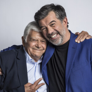 Stéphane Plaza et son père Raymond - Backstage - Enregistrement de l'émission "La Chanson secrète 10" diffusée sur TF1 le 22 janvier 2022 © Jacovides-Moreau / Bestimage