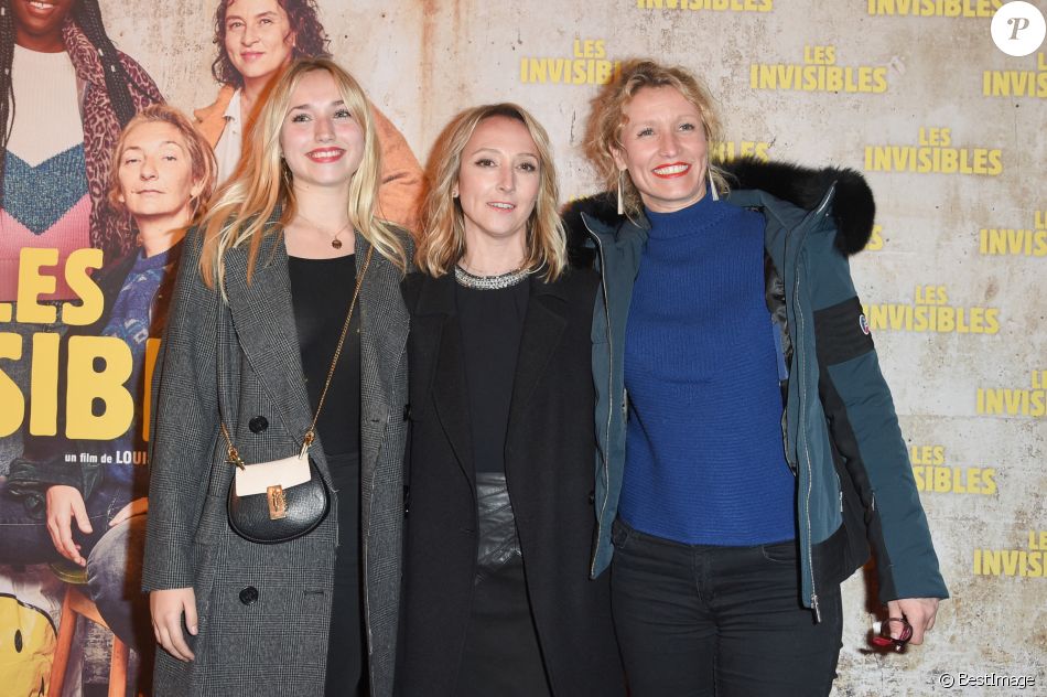 Alexandra Lamy avec sa fille Chloe Jouannet et sa soeur Audrey Lamy