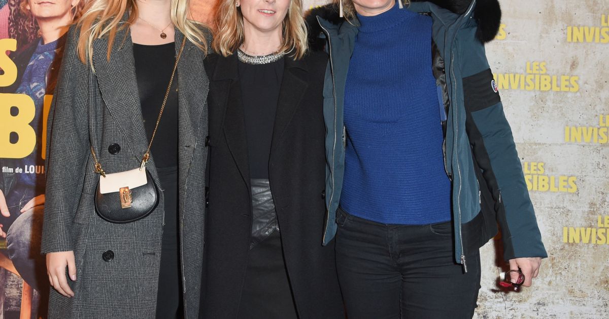 Alexandra Lamy avec sa fille Chloe Jouannet et sa soeur Audrey Lamy