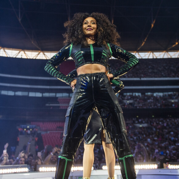 Melanie Brown (Mel B) - Les Spice Girls en concert au Stade de Wembley dans le cadre de leur tournée "Spice World UK Tour". Londres, le 20 juin 2019. 