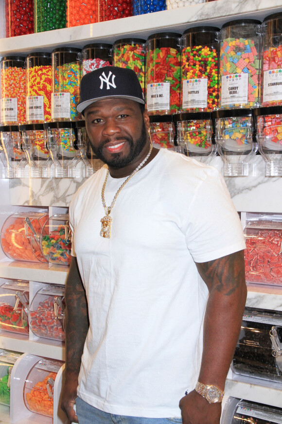 50 Cent (Curtis Jackson) à l'inauguration du nouveau magasin "Sugar Factory" à Las Vegas, le 3 septembre 2021.