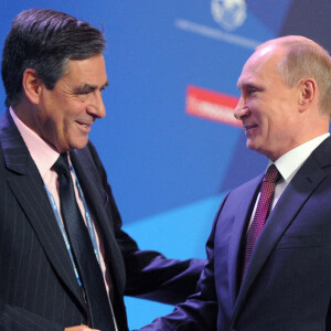 Francois Fillon et Vladimir Poutine se sont rencontrés lors de la 10ème réunion du "Valdai International Discussion Club". le 19 septembre 2013