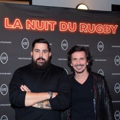 Artus et Arnaud Tsamere lors de la 17ème Nuit du Rugby à l'Olympia à Paris le 27 septembre 2021. © Pierre Perusseau / Bestimage 