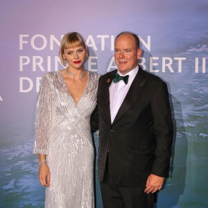 Le prince Albert II de Monaco et la princesse Charlène - Gala "Monte-Carlo Gala for Planetary Health", le 24 septembre 2020. © Jean-Charles Vinaj / Pool Monaco / Bestimage