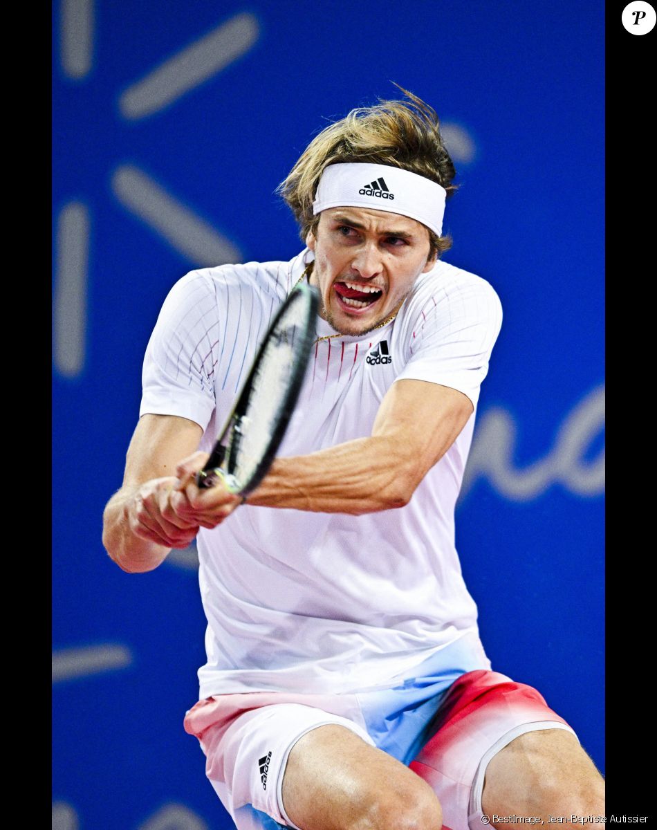 Alexander Zverev (Ger) lors de l'Open Sud de France 2022 à Montpellier, France, le 6 février 2022. © Jean-Baptiste Autissier/Panoramic/Bestimage