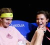 Alexander Zverev (Ger) et sa compagne le mannequin allemand Sophia Thomalla - Alexander Zverev s'entraîne aux côtés de sa compagne Sophia Thomalla lors de l'Open Sud de France 2022 de tennis à Montpellier le 30 janvier 2022. © JB Autissier/Panoramic/Bestimage