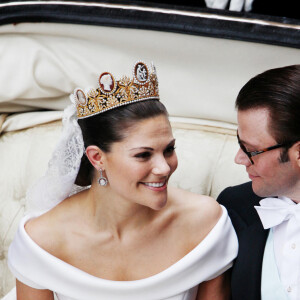 Mariage de la princesse Victoria de Suède avec Daniel Westling en 2010.