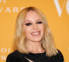 Kylie Minogue assiste à la cérémonie des "Bulgari BZero1 Aurora Awards" à Milan, le 27 février 2022.