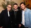 Exclusif - Gad Elmaleh, Kev Adams, le chanteur Amir - After de l'avant-première du film "Maison de retraite" à Paris le 10 février 2022. © Rubens Hazon/Bestimage 