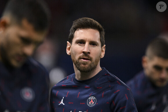 Lionel Messi - 8ème de finale aller de la Ligue Des Champions "PSG - Real Madrid" au Parc des Princes à Paris.