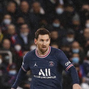Lionel Messi - 8ème de finale aller de la Ligue Des Champions "PSG - Real Madrid (1-0)" au Parc des Princes à Paris, le 15 février 2022.
