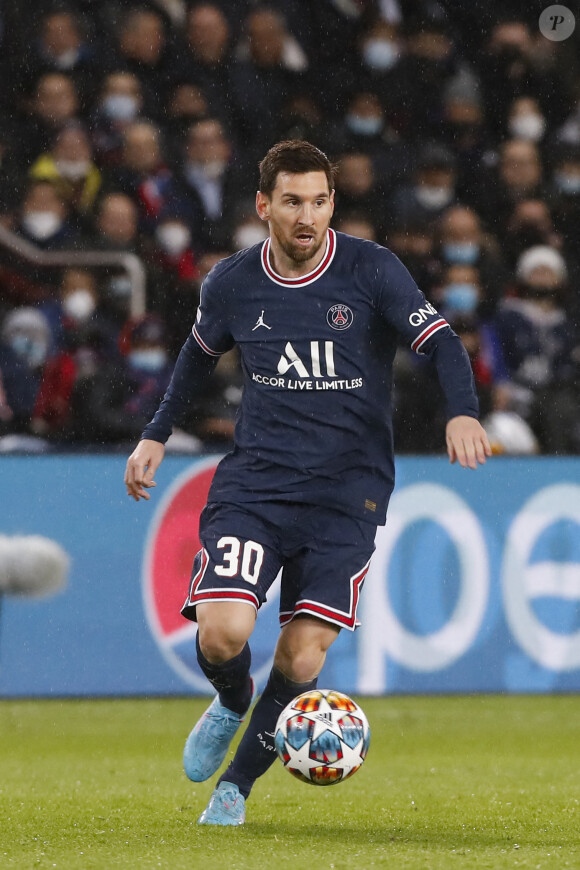 Lionel Messi - 8ème de finale aller de la Ligue Des Champions "PSG - Real Madrid (1-0)" au Parc des Princes à Paris, le 15 février 2022.