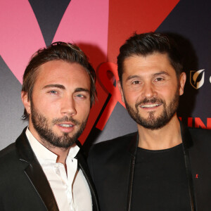 Christophe Beaugrand et son mari Ghislain Gerin lors du gala de charité le grand bal "ParAmour' à l'hôtel de ville de Paris, France, le 14 février 2019. © Denis Guignebourg/Bestimage