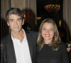 Xavier De Moulins et sa femme Anaïs - Remise des prix Les trois coups de l'Angelus 2012 au cours d'un dîner dans les salons de l'hôtel Bristol à Paris en mars 2012