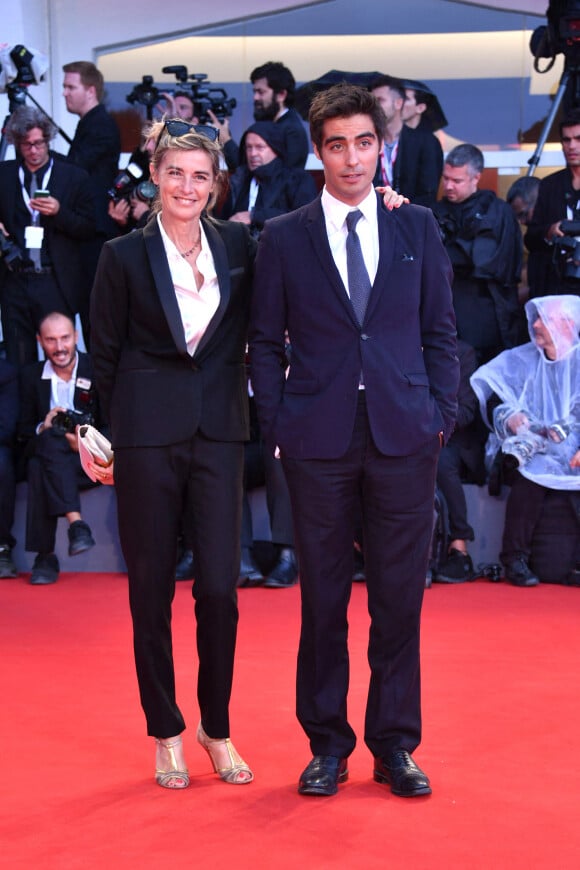 Anne Consigny et son fils Vladimir Consigny à la première du film "At Eternity's Gate" lors du 75ème festival du film de Venise, la Mostra le 3 septembre 2018. 