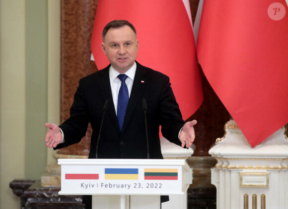 Le président polonais, Andrzej Duda. Le 23 février 2022. 