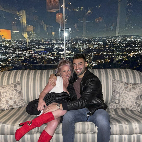 Britney Spears et son compagnon Sam Asghari sur Instagram.