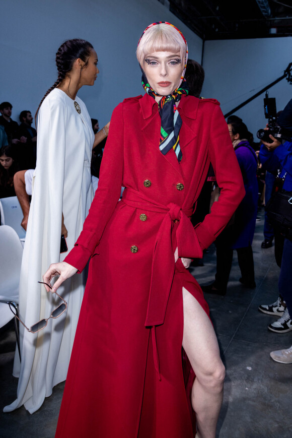 Coco Rocha - People au défilé de mode automne-hiver 2022/2023 "Elie Saab" lors de la fashion week de Paris. Le 5 mars 2022 © Olivier Borde / Bestimage 