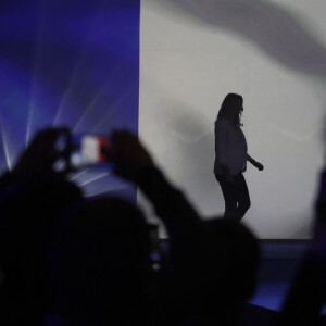 Marion Maréchal, enceinte - Meeting de Eric Zemmour, candidat à l'élection présidentielle, au Zénith de Toulon le 6 mars 2022