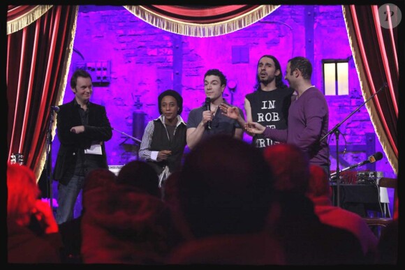 L'équipe du Comedy club live, sur Le Mouv', à Paris le 13 janvier 2010 !
