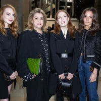 Catherine Deneuve : Modeuse bien entourée avec sa fille Chiara Mastroianni et Leïla Bekhti