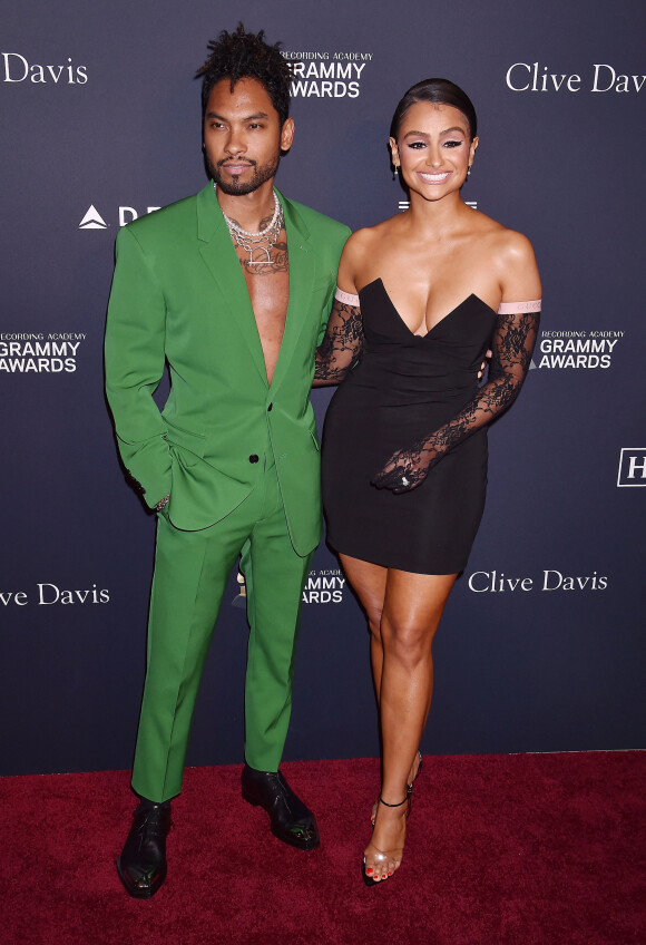Miguel et sa femme Nazanin Mandi - Soirée "Pre-GRAMMY Gala and GRAMMY Salute to Industry Icons Honoring Sean "Diddy" Combs" dans le quartier de Beverly Hills à Los Angeles, le 25 janvier 2020. 