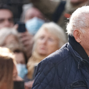Patrick Poivre d'Arvor (PPDA) - Obsèques de Jean-Pierre Pernaut en la Basilique Sainte-Clotilde à Paris, France, le 9 mars 2022. © Aurelien Morissard/Panoramic/Bestimage