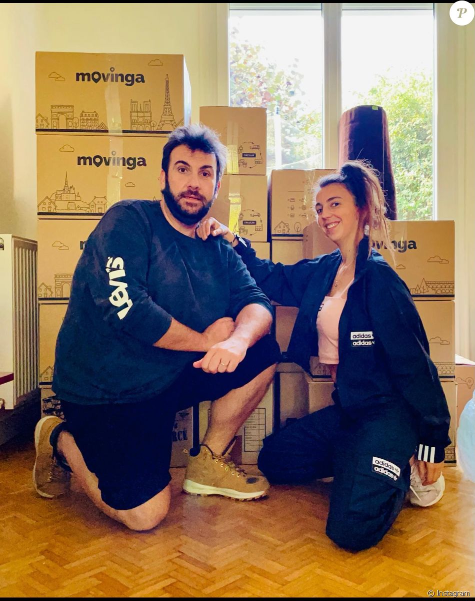 Laurent Ournac et sa femme Ludivine en plein déménagement