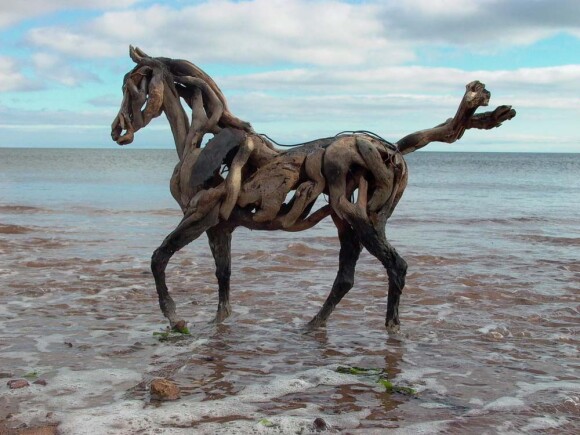 Une sculpture de l'artiste anglaise Heather Jansch !